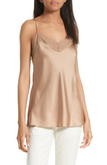 Women's Vince Lace Edge Camisole - Brown