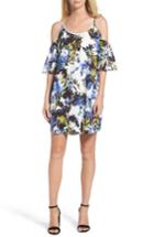 Women's French Connection Cold Shoulder Shift Dress - Beige