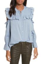 Women's Joie Akari Cold Shoulder Top, Size - Blue