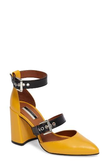Women's Topshop Gusto D'orsay Pump .5us / 37eu - Yellow