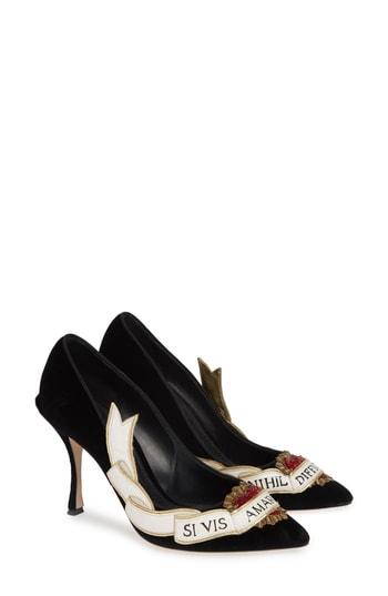 Women's Dolce & Gabbana Amanti Sacred Heart Pump .5us / 40eu - Black