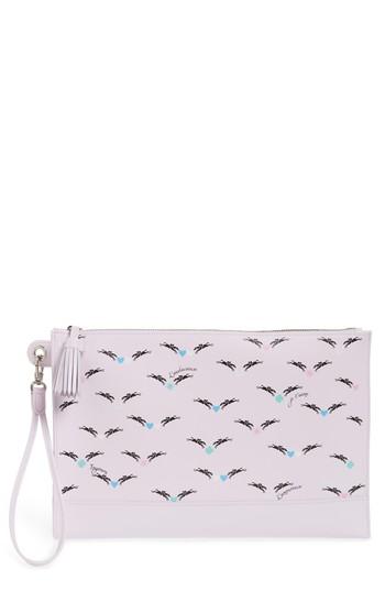 Women's Longchamp Small St. Valentin Leather Wristlet - Pink