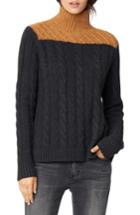 Women's Habitual Devin Colorblock Cable Knit Turtleneck Sweater