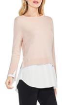 Women's Vince Camuto Layered Look Sweater - Pink