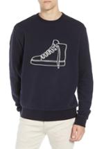 Men's French Connection Sneaker Embroidered Sweatshirt - Blue