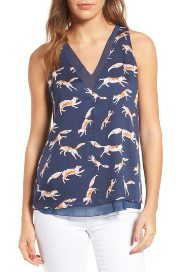 Women's Cooper & Ella Harper Double V Tank - Blue