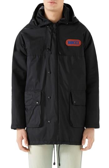 Men's Gucci Panama Nylon Parka Eu - Black