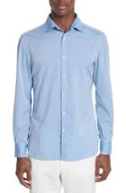 Men's Eidos Napoli Jb Washed Stripe Sport Shirt - Blue