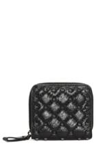 Women's Valentino Garavani Rockstud Leather French Wallet - Black