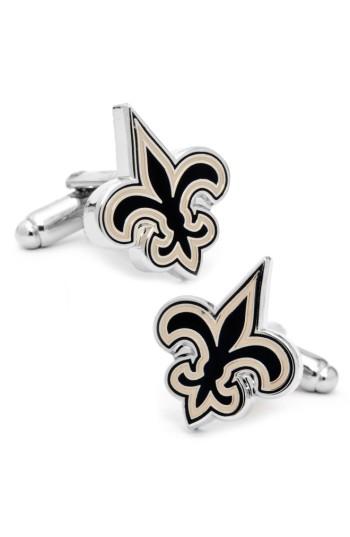 Men's Cufflinks Inc. New Orleans Saints Cuff Links