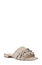 Women's Nine West Ivarene Ruffle Slide Sandal .5 M - Beige