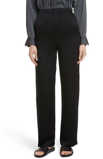 Women's Vince High Waisted Wide Leg Pants - Black
