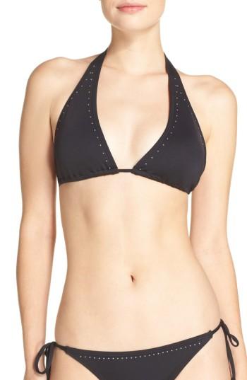 Women's Vince Camuto Triangle Bikini Top - Black