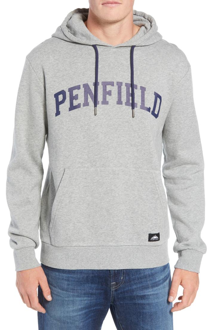 Men's Penfield Okeno Logo Hoodie, Size - Grey
