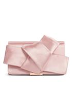 Ted Baker London Fefee Satin Knotted Bow Clutch - Pink