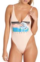 Women's Billabong Back When One-piece Swimsuit - Coral