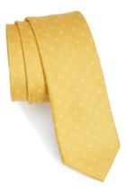 Men's The Tie Bar Round Trip Silk Tie, Size - Yellow