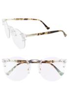Women's Grey Ant Solo 57mm Rimless Optical Glasses - Clear/ Gold