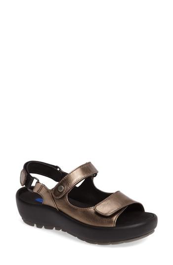 Women's Wolky Rio Sandal .5-8us / 39eu - Metallic