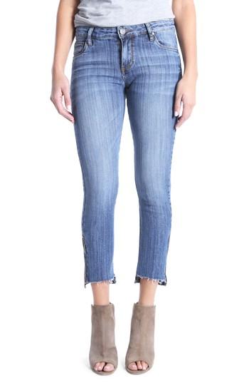 Women's Kut From The Kloth Reese Step Hem Ankle Jeans - Blue