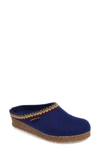 Women's Haflinger Zigzag Slipper Us / 36eu - Blue