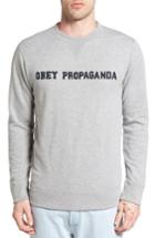 Men's Obey Nassau Logo Sweatshirt - Grey