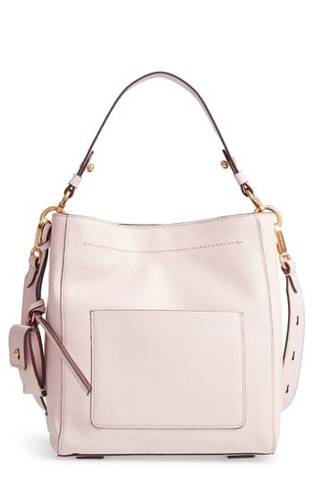 Cole Haan Small Zoe Leather Bucket Crossbody Bag - Pink