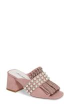 Women's Jeffrey Campbell Lenoir Peep Toe Mule .5 M - Pink