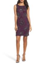Women's Pisarro Nights Starburst Beaded Mesh Sheath Dress