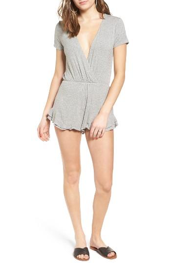 Women's Lira Clothing Chalya Surplice Romper - Grey