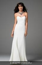 Women's Willowby Caspia Strapless Georgette Fit & Flare Gown, Size In Store Only - White