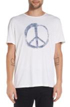 Men's John Varvatos Star Usa 'peace Symbol' Graphic Crewneck T-shirt, Size - White