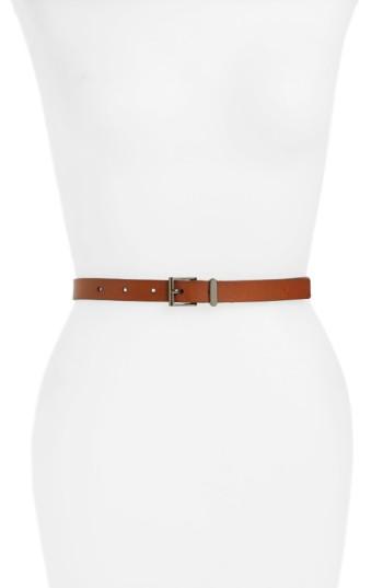 Women's Halogen Square Keeper Belt X - Cognac