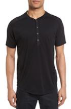 Men's Good Man Brand Short Sleeve Henley - Black