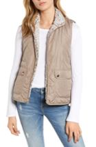 Women's Thread & Supply Reversible Fleece Lined Quilted Vest - Beige