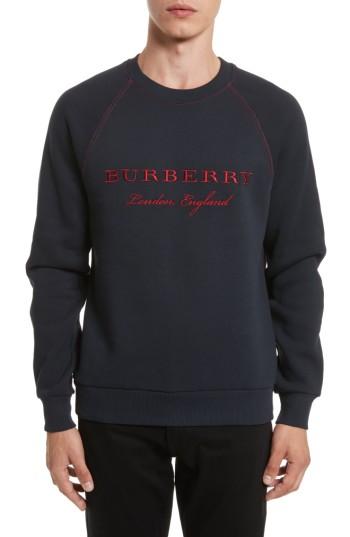 Men's Burberry Taydon Abyqi Sweatshirt - Blue