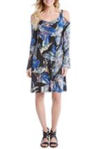 Women's Karen Kane Cold Shoulder Bell Sleeve Shift Dress
