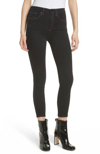 Women's Rag & Bone/jean Miich High Rise Crop Skinny Jeans - Black