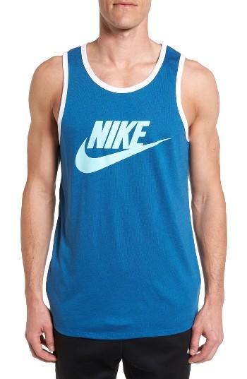 Men's Nike 'ace Sportswear Logo' Graphic Tank - Blue