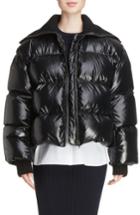 Women's Kenzo Crop Down Puffer Jacket - Black