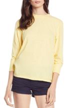 Women's Michael Stars Slub 3/4-sleeve Tee, Size - Yellow