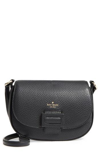 Kate Spade New York Carlyle Street - Kallie Leather Saddle Bag - Black