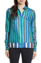 Women's Diane Von Furstenberg Stripe Silk Shirt