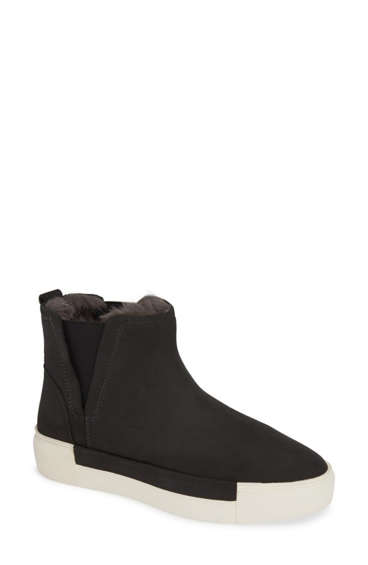 Women's Jslides Val Faux Fur Lined Platform Sneaker .5 M - Grey