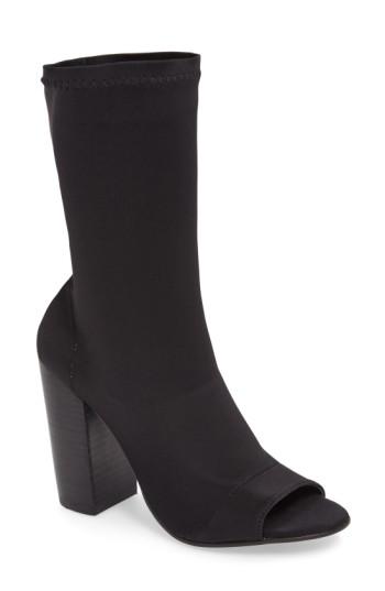 Women's Tony Bianco Malo Open Toe Stretch Bootie M - Black