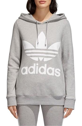 Women's Adidas Originals Trefoil Hoodie - Black