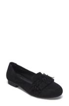 Women's Adam Tucker Marcela Fringe Loafer M - Black