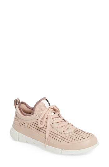 Women's Ecco 'intrinsic' Leather Sneaker -4.5us / 35eu - Pink
