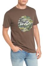 Men's Rvca Water Camo Motors Graphic T-shirt - Brown