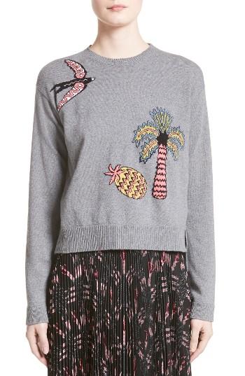 Women's Valentino Jungle Cashmere Sweater